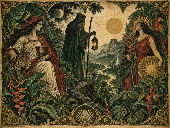 Arquetipos amazónicos entre la luna, el sol y la selva